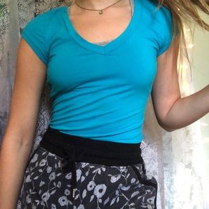 Blue tee